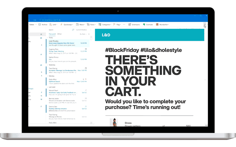 Cart abandonment Email incorporating UGC Content Creator to drive customers to resume their purchases